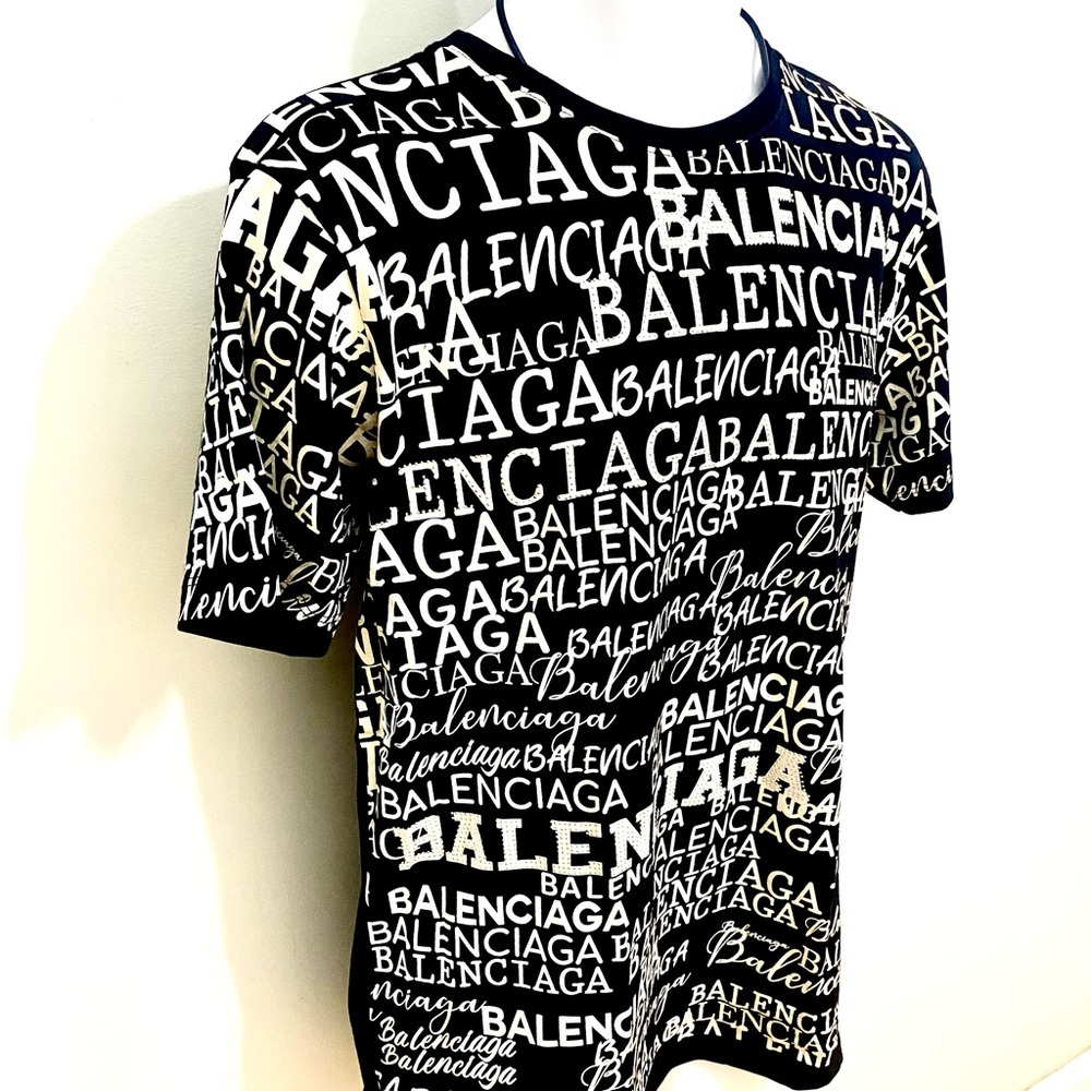 Balenciaga Monochrome Logo Tee